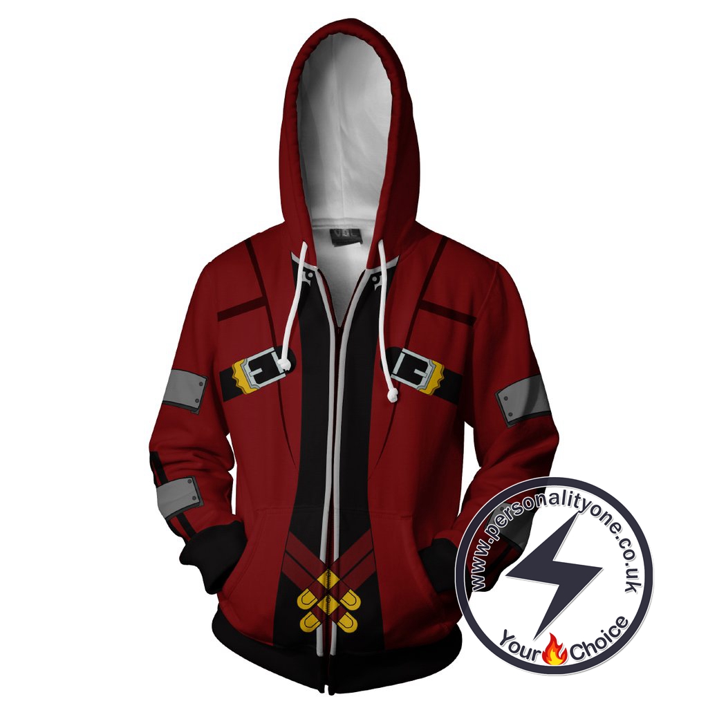 Blazblue Hoodies - Ragna the Bloodedge Zip Up Hoodie Jacket